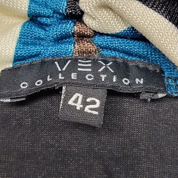 GEOMETRIC Print Cowl Neck Long Sleeve Tunic Size 40 Size 42 - NWT - Picture 6 of 12